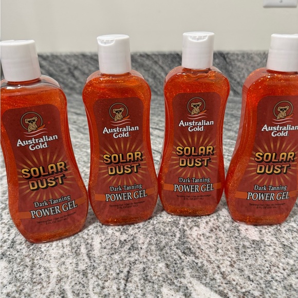 Lot of 4 Australian Gold Solar Dust Tanning Gel 8 fl. oz VIRAL⭐️ TIKTOK⭐️